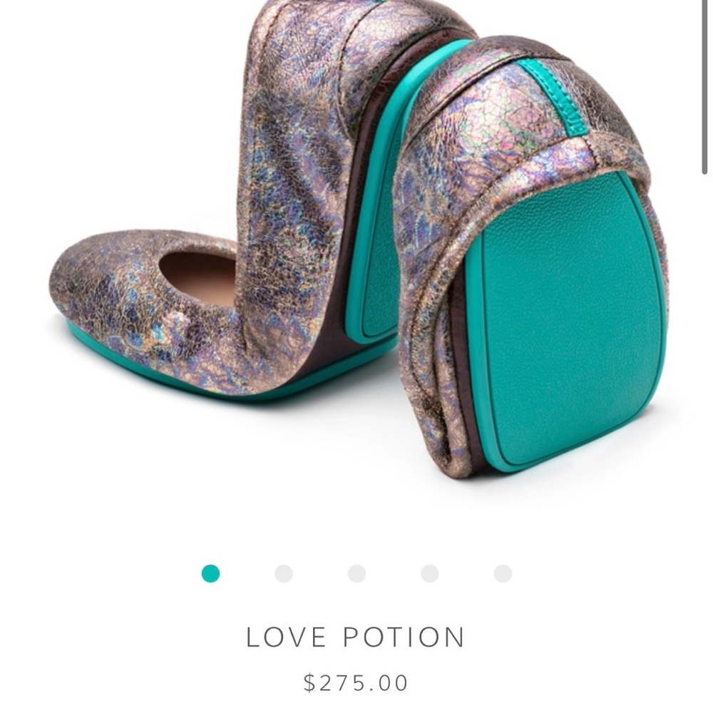 Tieks Love Potion Limited Edition Leather Ballet Flats size 6